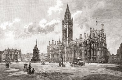 Stadhuis, Albert Square, Manchester, uit 