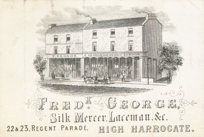 Handelskaart, Frederick George, zijdehandelaar en kantverkoper door English School