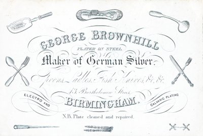 Handelskaart, George Brownhill door English School