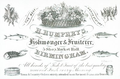 Handelskaart, H Humphreys door English School