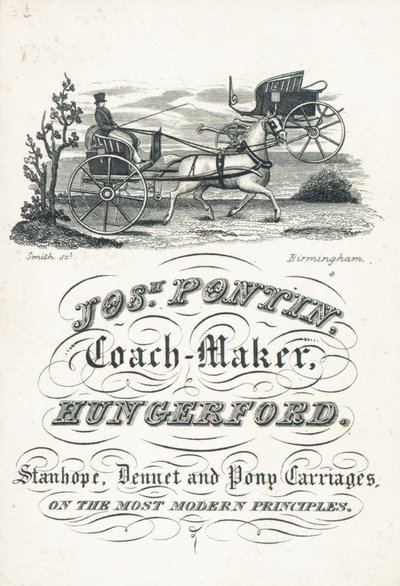 Handelskaart, Joseph Pontin door English School