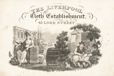 Handelskaart, The Liverpool Cloth Establishment door English School