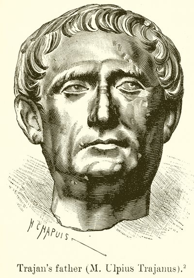 Vader van Trajanus (M. Ulpius Trajanus) door English School