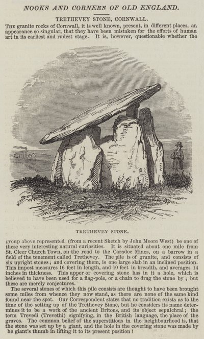 Trethevey Steen, Cornwall door English School