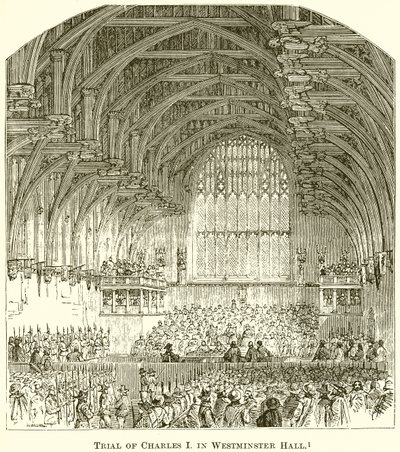 Proces van Karel I in Westminster Hall door English School