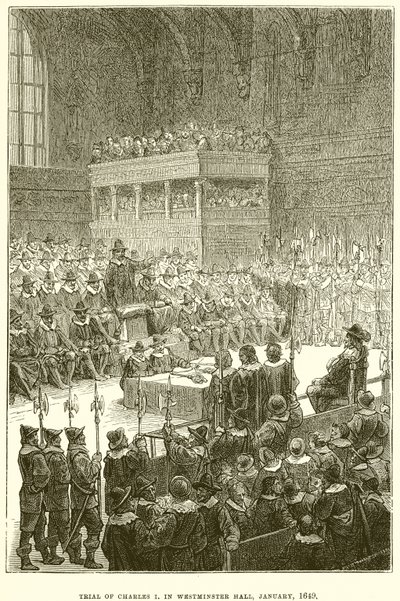Proces van Karel I in Westminster Hall, Januari 1649 door English School