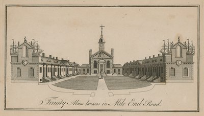 Trinity Alms Houses op Mile End Road door English School