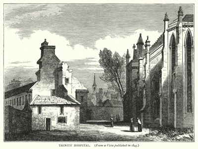 Trinity Hospital (gravure) door English School