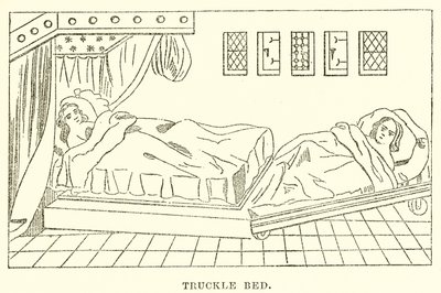 Truckle bed door English School