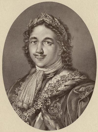 Tsaar Peter I van Rusland door English School