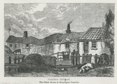 Tuckers Cottage, het oudste huis in Kensington Potteries door English School
