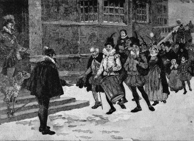 Tudor Wassailing door English School