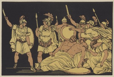 Turnus over de Lichamen van Almo en Galaesus door English School