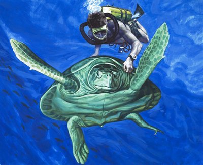 Schildpad met duiker door English School