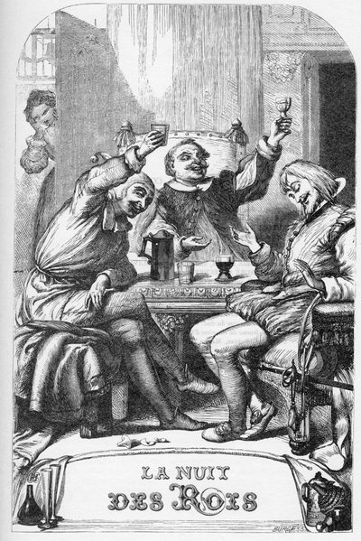 Driekoningenavond, of wat je wilt - Illustratie in 