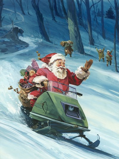 Twintigste Eeuwse Kerstman door English School