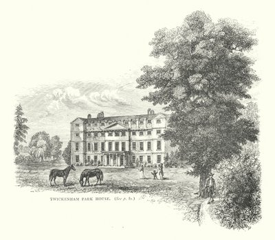 Twickenham Park House (gravure) door English School