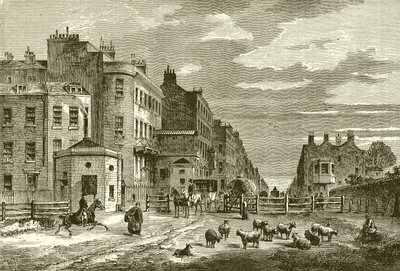 Tyburn Tolhek, 1820 door English School