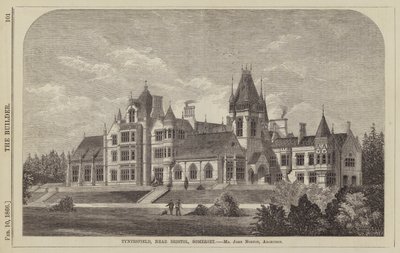 Tyntesfield, nabij Bristol, Somerset, Mr John Norton, Architect (gravure) door English School