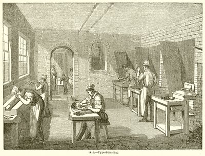 Lettergieten door English School