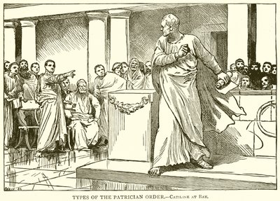 Typen van de Patricische Orde.--Catilina in het nauw door English School