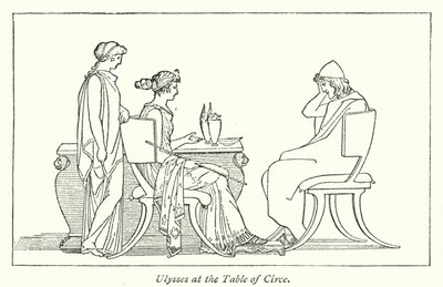 Odysseus aan de Tafel van Circe door English School