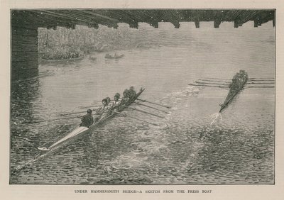 Onder Hammersmith Bridge door English School