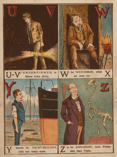 Onderzoeker, nachtwaker, jachtbouwer, zoöloog door English School