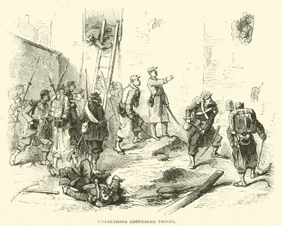 Ontgraven van verborgen troepen, januari 1871 door English School