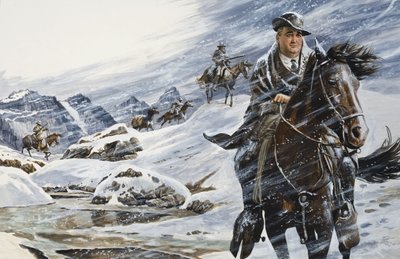 Ongeïdentificeerde Scène met Man op een Paard door English School
