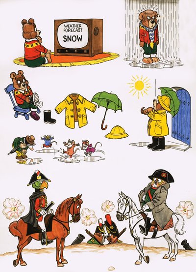 Ongeïdentificeerde cartoons door English School