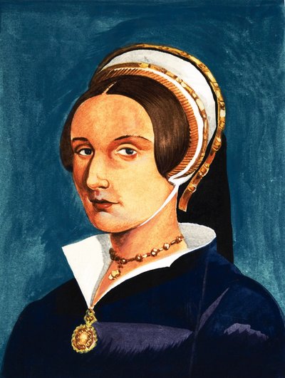 Ongeïdentificeerd portret van een vrouw door English School