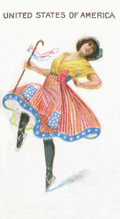 Verenigde Staten van Amerika, sigarettenkaart, 1915 door English School