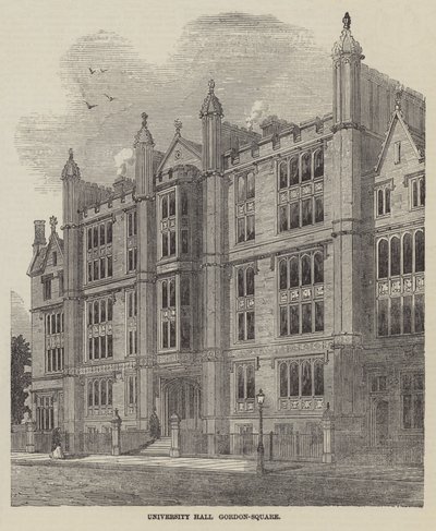 University Hall, Gordon-Square door English School