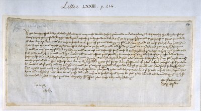 Valentijnsbrief van Margery Brews aan John Paston III, februari 1477 door English School