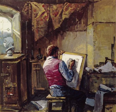 Van Gogh verliet zijn zendingswerk in de mijnen en begon te tekenen in Brussel door English School