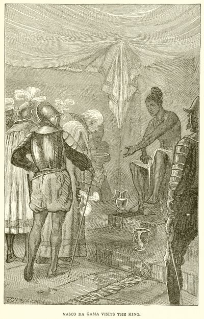 Vasco da Gama bezoekt de koning door English School