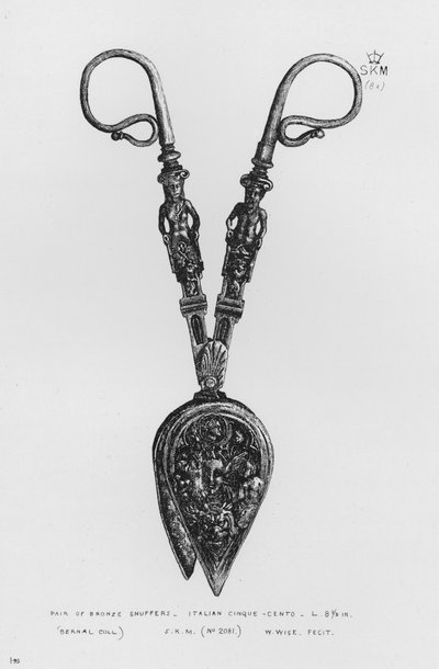 Victoria en Albert Museum: Paar Bronzen Snuiters, Italiaans, Cinquecento door English School