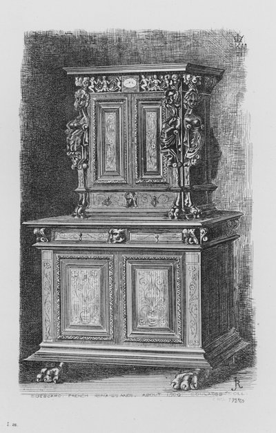 Victoria en Albert Museum: Dressoir, Franse Renaissance, circa 1500 door English School
