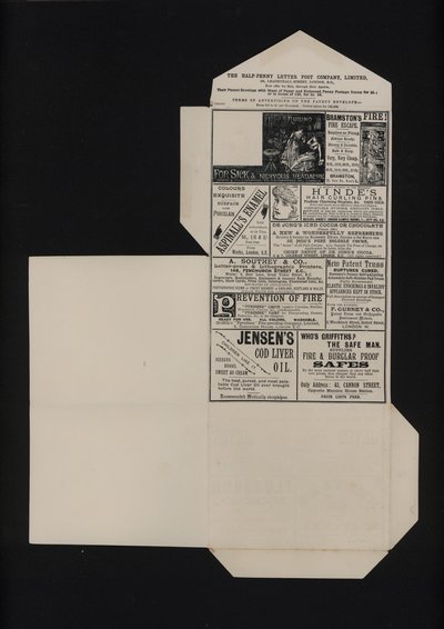 Victoriaanse halve penny poststationery door English School