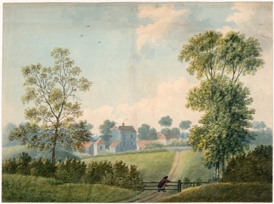 Uitzicht aan de achterkant van Kilburn Wells door English School