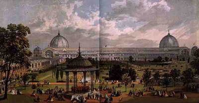Uitzicht vanuit de Tuinen van de Grote Tentoonstelling van 1851, uit Dickinson