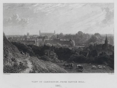 Uitzicht op Cambridge, vanaf Castle Hill door English School