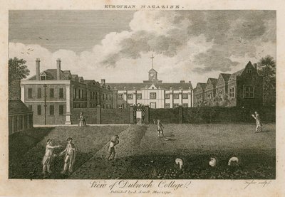 Uitzicht op Dulwich College, Londen door English School