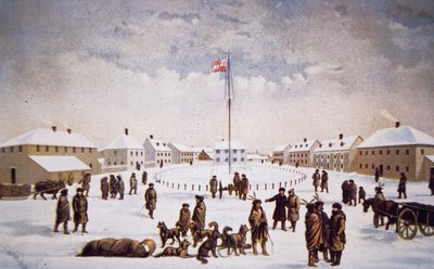 Uitzicht op Fort Garry door English School