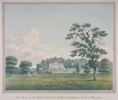 Uitzicht op Hillingdon House, c.1820 door English School
