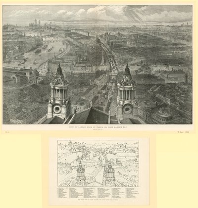 Uitzicht op Londen vanaf St Paul