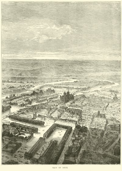 Uitzicht op Metz, oktober 1870 door English School