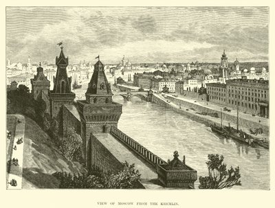 Zicht op Moskou vanuit het Kremlin door English School