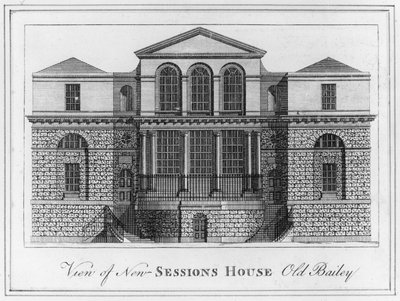 Uitzicht op New Sessions House Old Bailey door English School